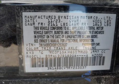 2024 Nissan Sentra Sv Xtronic Cvt from USA, damaged, VIN 3N1AB8CV9RY253537